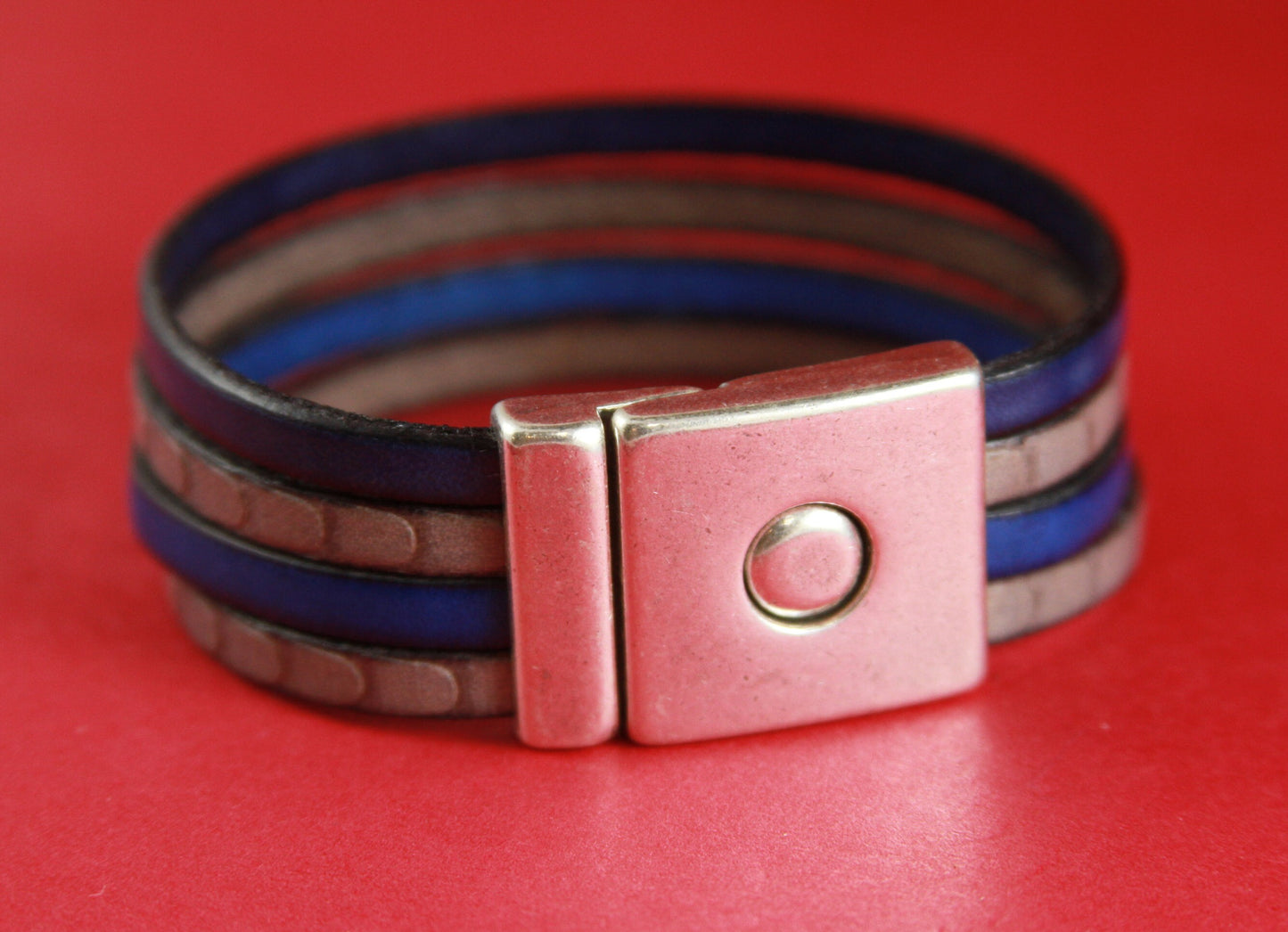 FC0010>>MADE in EUROPE zamak 20mm flat cord clasp, silver 20mm clasp, copper 20mm clasp (6440/20) Qty1
