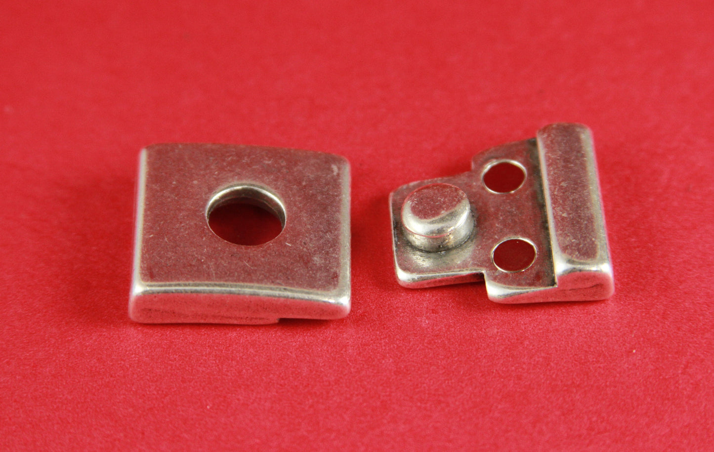 FC0010>>MADE in EUROPE zamak 20mm flat cord clasp, silver 20mm clasp, copper 20mm clasp (6440/20) Qty1
