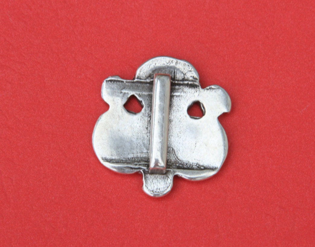 FS0249>>MADE IN EUROPE flat cord zamak slider, swirl slider, 20mm flat cord slider Qty1