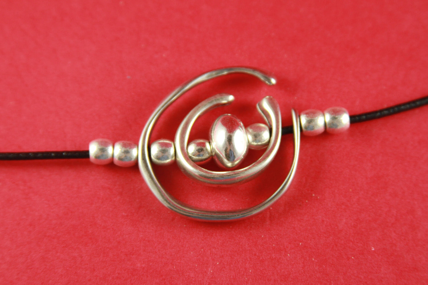 RS0006>>MADE IN EUROPE  2 irregular circle sliders set, zamak circle sliders, 2mm cord sliders, (7285/7323)