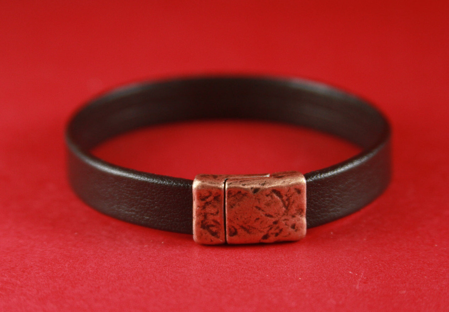 FC0179>>MADE in EUROPE zamak  clasp, 10mm flat cord hammered clasp, flat leather cord  clasp Qty1