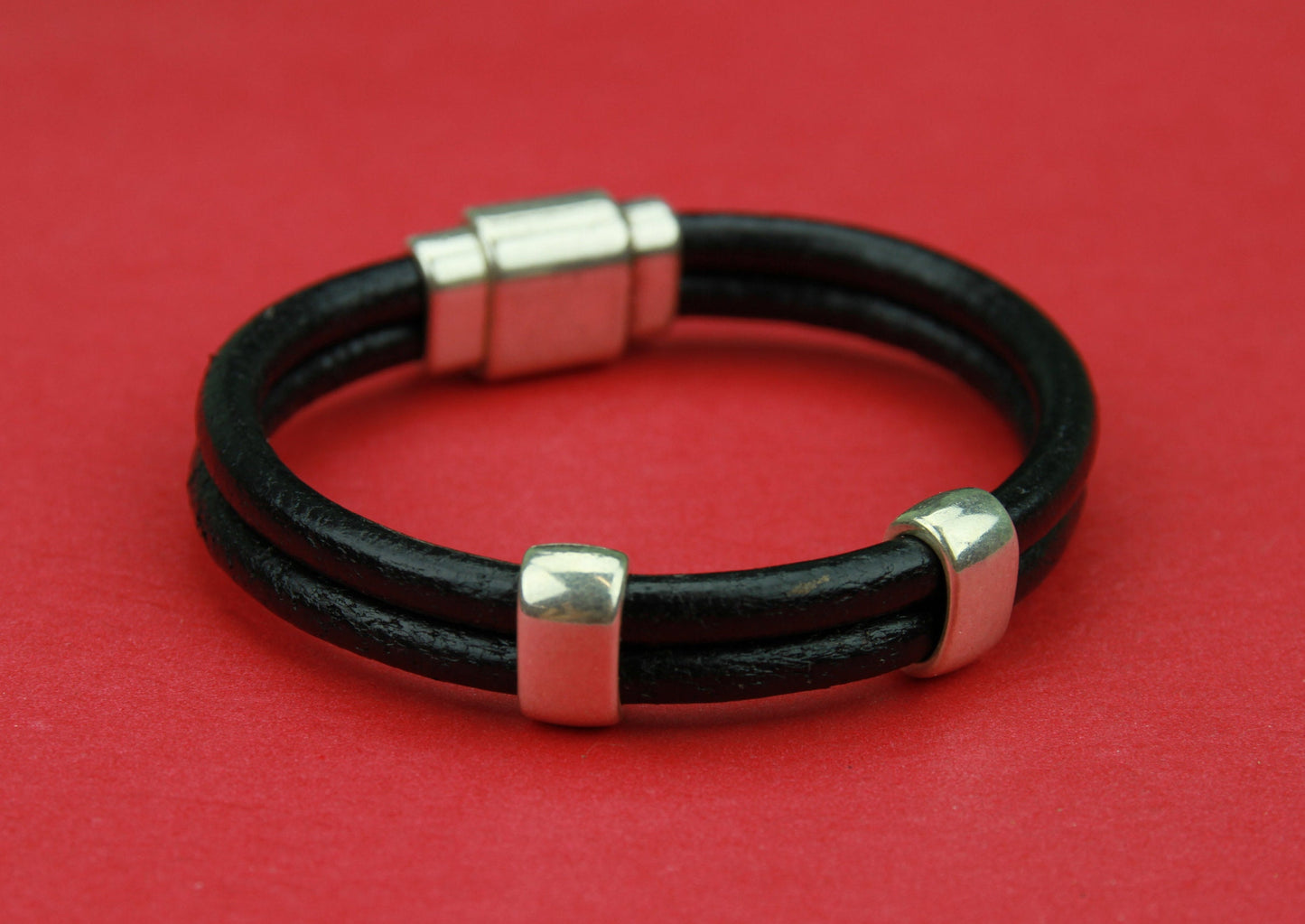 LS0073>>MADE IN EUROPE 2 zamak ring sliders, 10x5mm sliders, silver ring sliders  Qty2