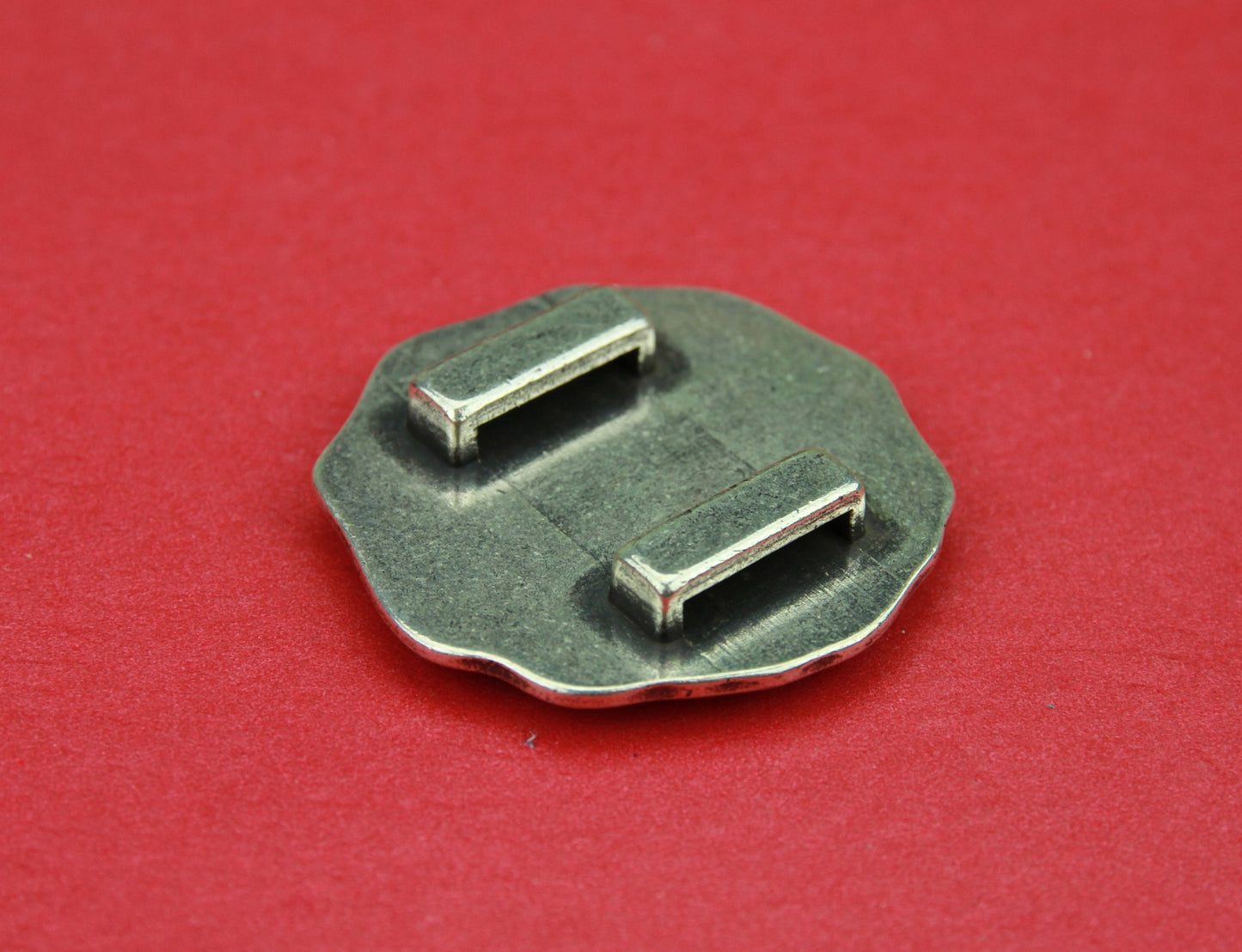 FS0242>> MADE in EUROPE zamak large slider, flat cord slider, 13mm leather cord large round slider  Qty1