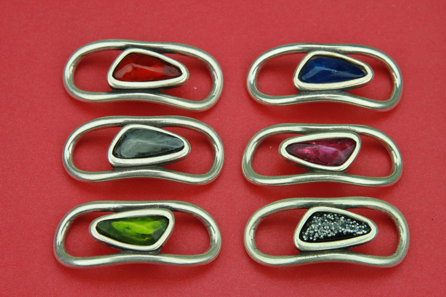 C0091>>MADE in EUROPE zamak connector, zamak cabochon connector, 10mm cord connector, flat 10mm leather cord connector Qty1