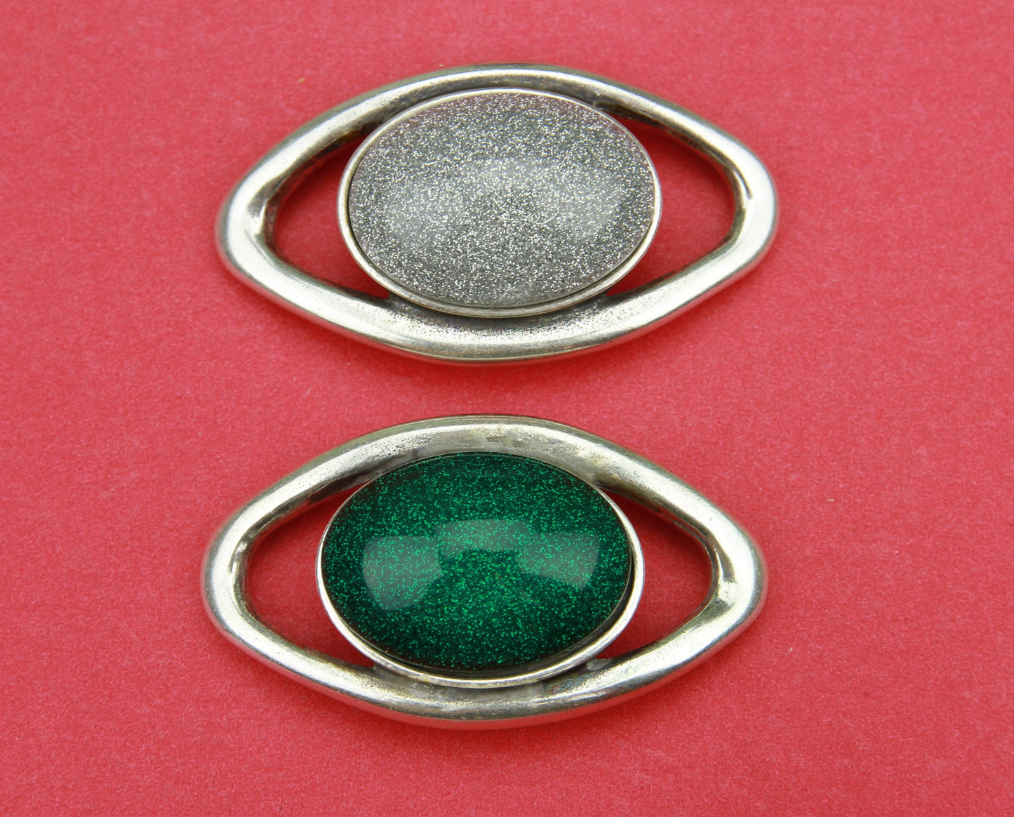 C0089>>MADE in EUROPE zamak connector, zamak cabochon connector, 10mm cord connector, flat 10mm leather cord connector Qty1