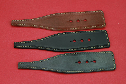 MADE in EUROPE pre-cut flat leather strap, bracelet stitched strap (59/00)