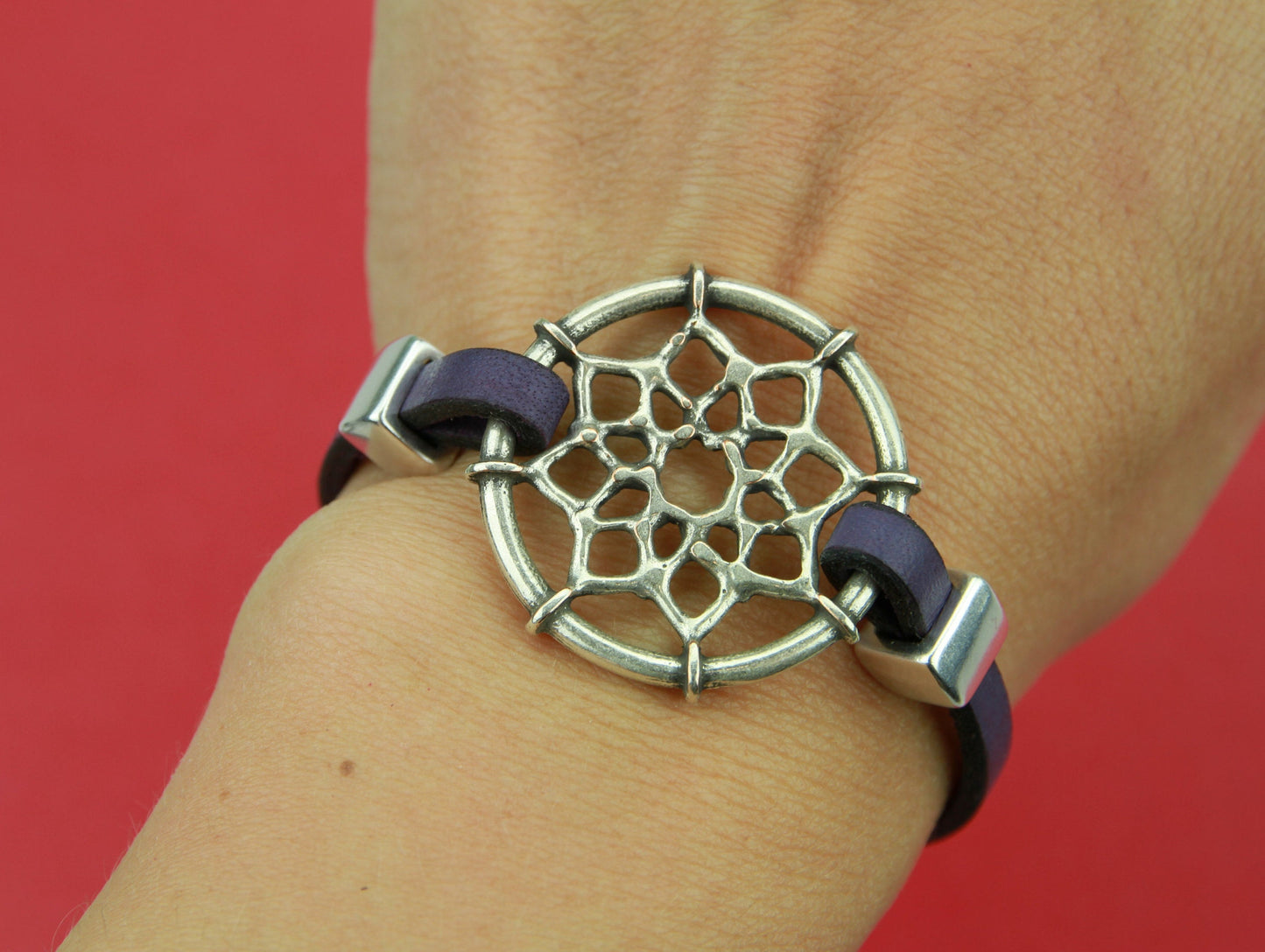 C0079>> MADE in EUROPE zamak dream catcher connector, zamak bracelet component (77502/00) qty1