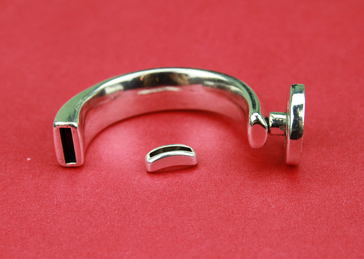 B0047>>MADE in EUROPE zamak button half bracelet+ slider, silver half bracelet, zamak half cuff,  button half bracelet (24382) Qty 1set