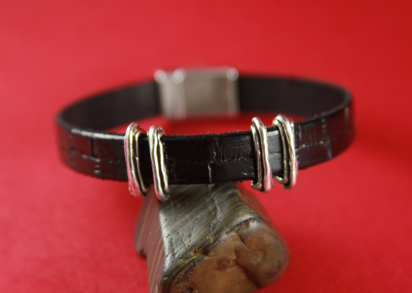 FS0256>>MADE in EUROPE 4 zamak sliders, 10mm flat cord slider bars, 10mm leather cord  sliders, zamak sliders  Qty4