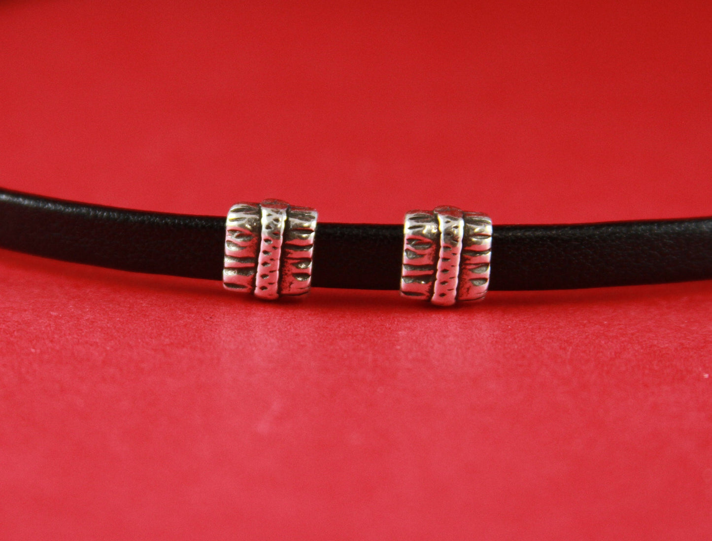 FS0238>>MADE in EUROPE 4 zamak sliders for 6mm cord, flat cord sliders, zamak flat cord slider qty4