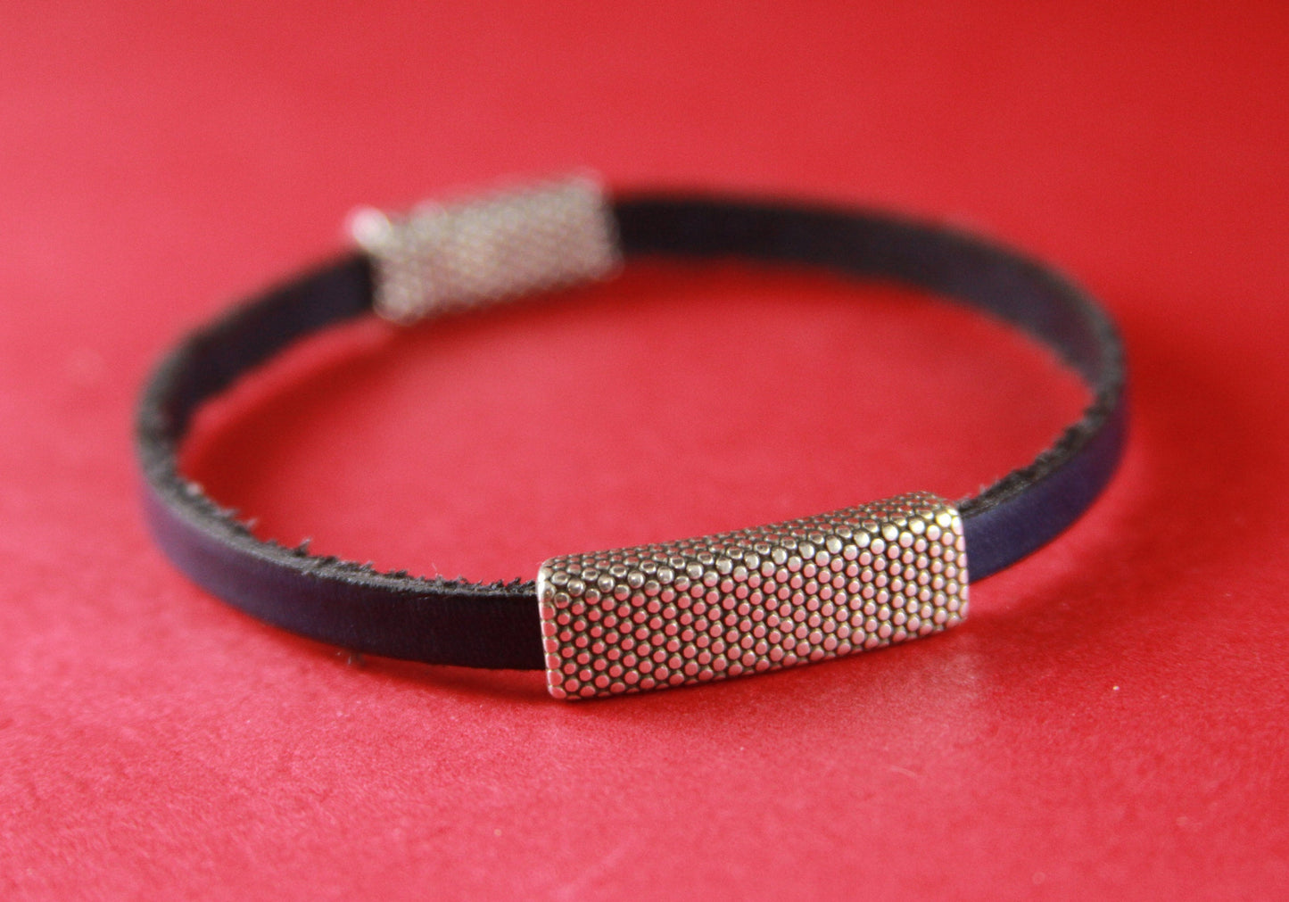 FS0054>>MADE in EUROPE 2 zamak sliders, 5mm cord slider tube, flat 5mm cord slider bead, beaded 5mm tube Qty2