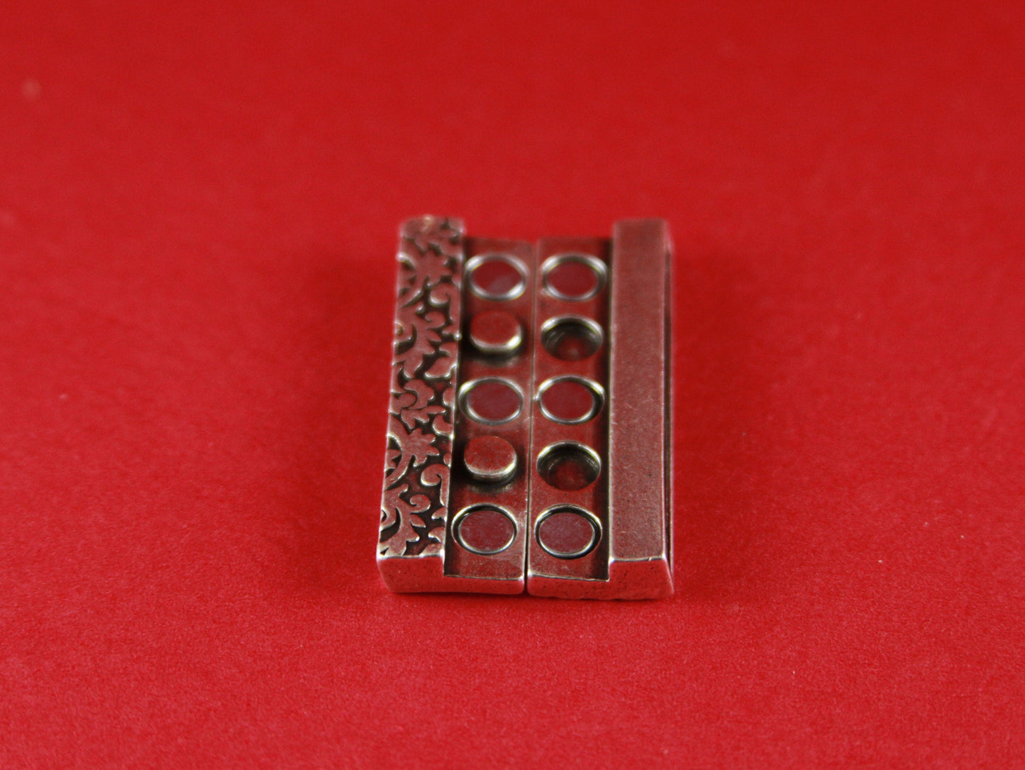 FC0188>> MADE in EUROPE flat cord magnetic clasp, 35mm flat cord clasp, large magnetic clasp (TM37x3FL) qty1