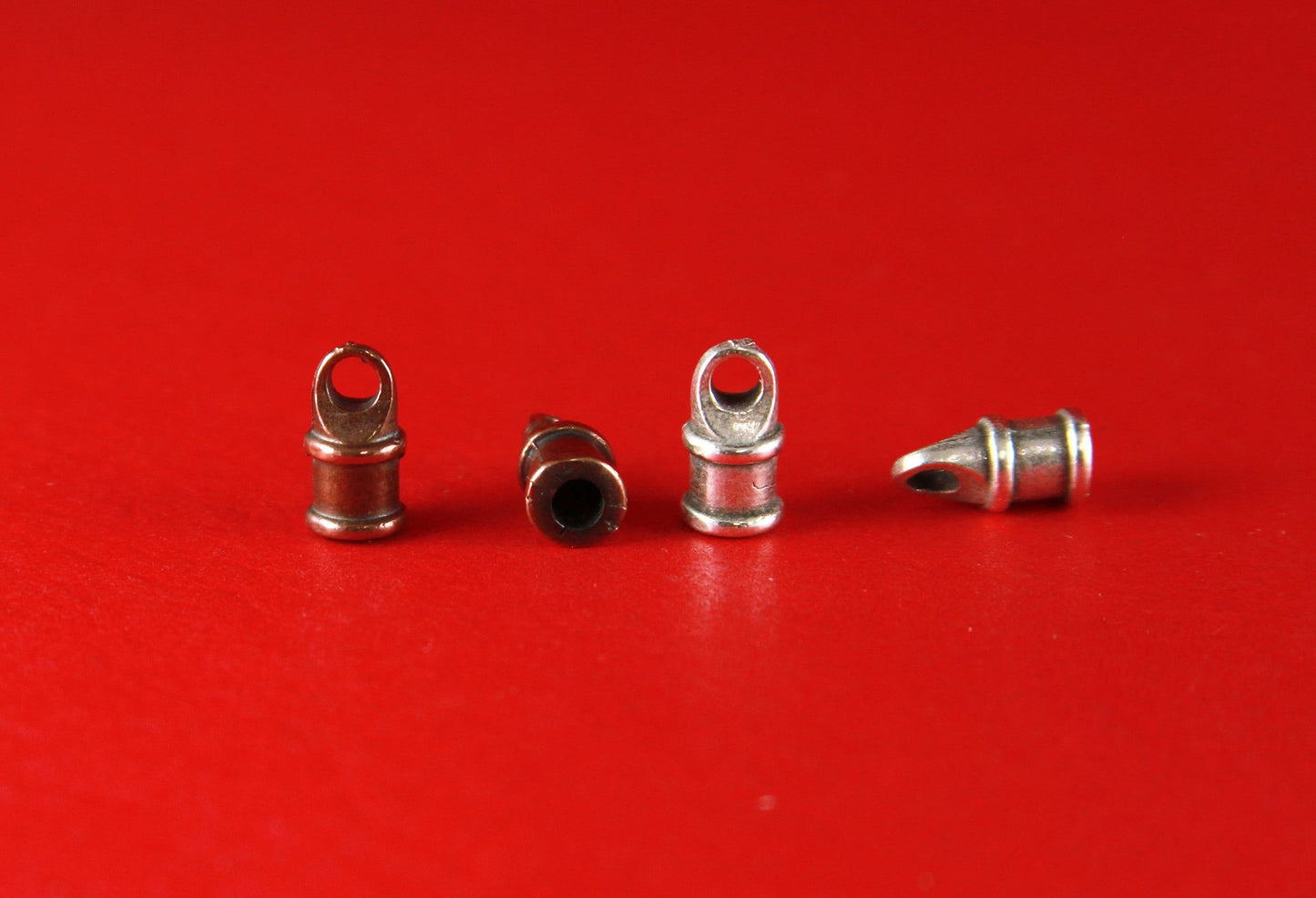 6/5 MADE in EUROPE 10 round cord ends, mykonos cord end caps, 3mm cord ends (X3495) Qty10