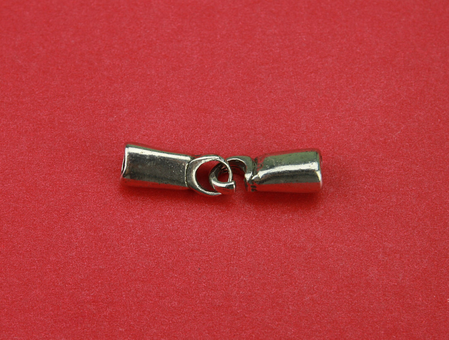 RC0024>>MADE in EUROPE zamak hook clasp, round cord clasp, 5mm cord clasp, bracelet zamak hook (6237) Qty1