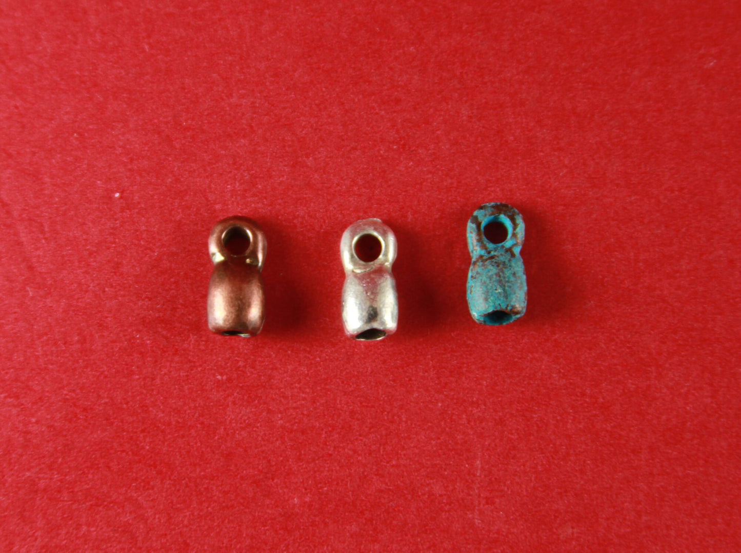 6/1 MADE in EUROPE 6 round cord ends, 2mm leather end caps, 2mm leather cord ends (X259) Qty6