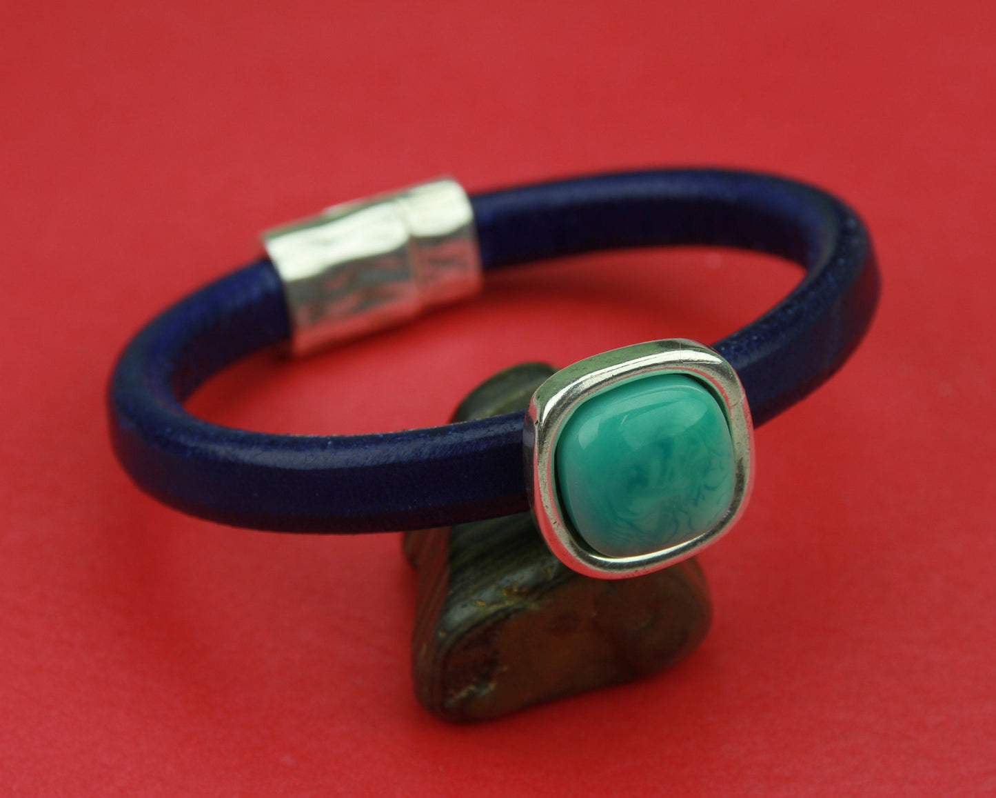 LS0024>> MADE IN EUROPE licorice zamak  slider, 10x6mm  zamak slider,  turquoise cabochon slider,Qty1