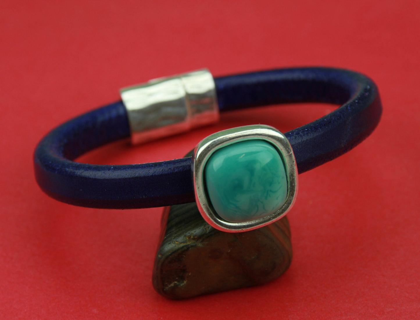 LS0024>> MADE IN EUROPE licorice zamak  slider, 10x6mm  zamak slider,  turquoise cabochon slider,Qty1