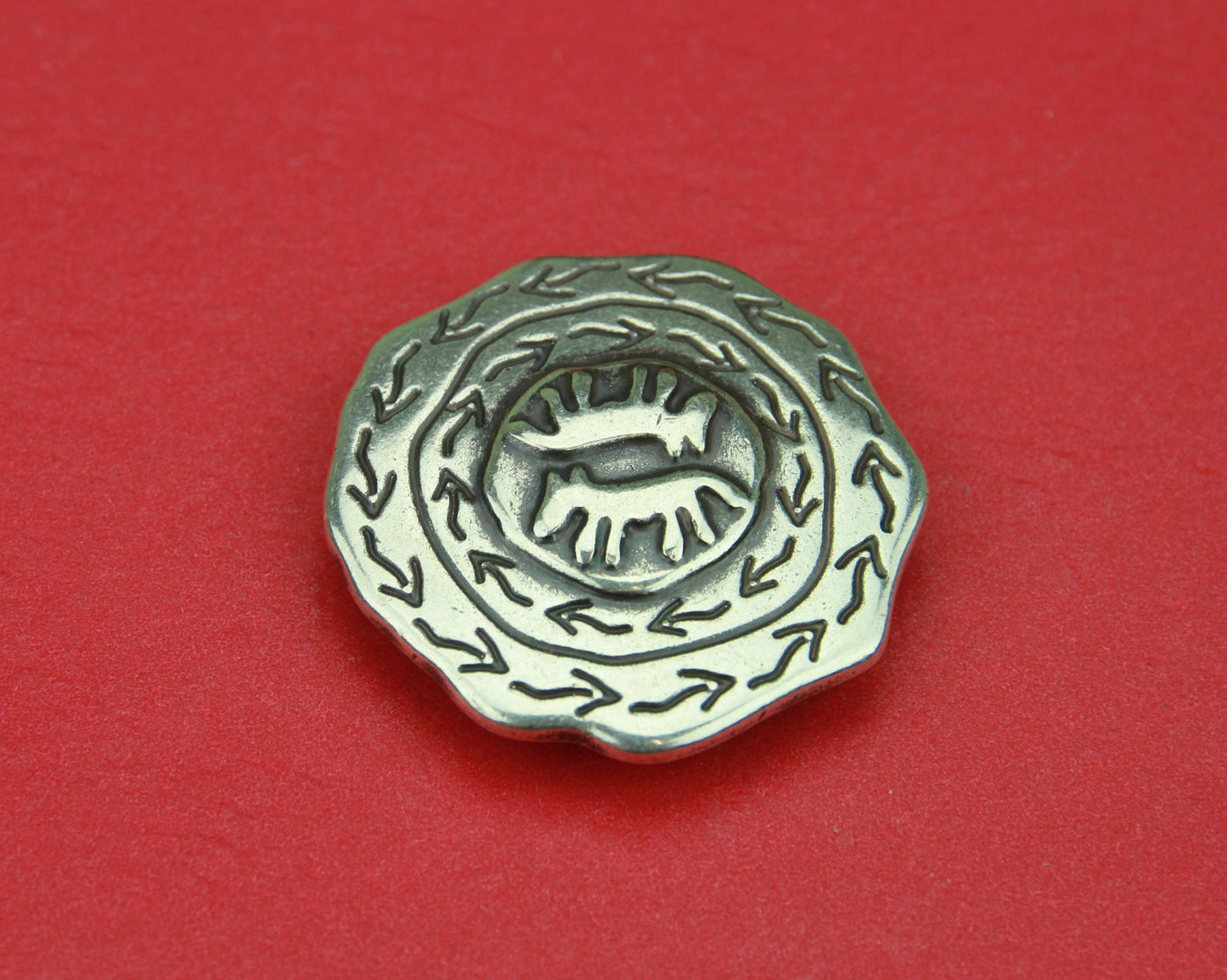 FS0242>> MADE in EUROPE zamak large slider, flat cord slider, 13mm leather cord large round slider  Qty1