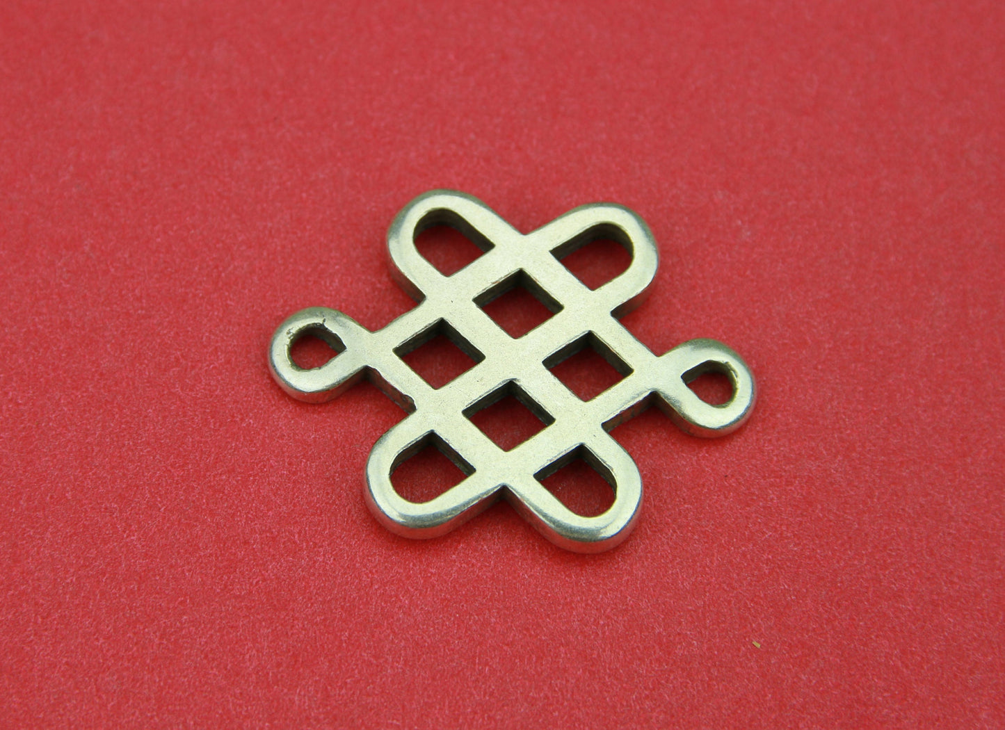 C0073>>MADE in EUROPE zamak connector, bracelet knot connector, qty 1