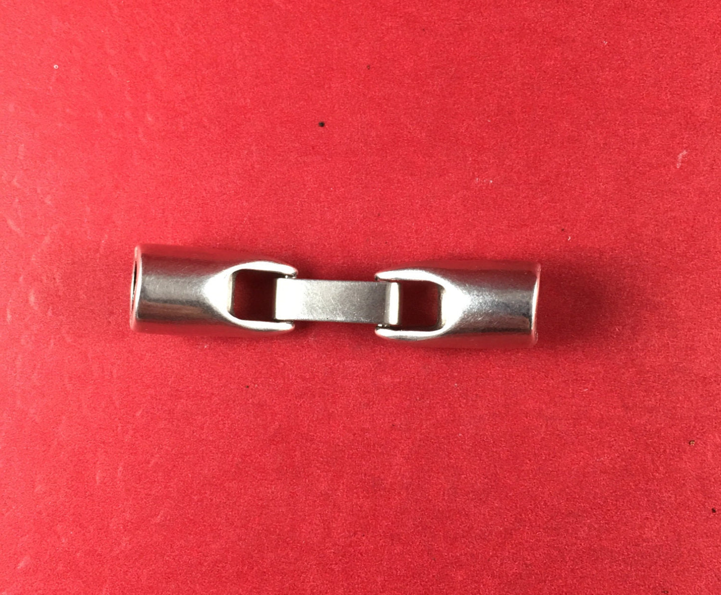 RC0077>>MADE in EUROPE zamak snap clasp for 5mm round cord, 5mm round leather cord clasp qty1