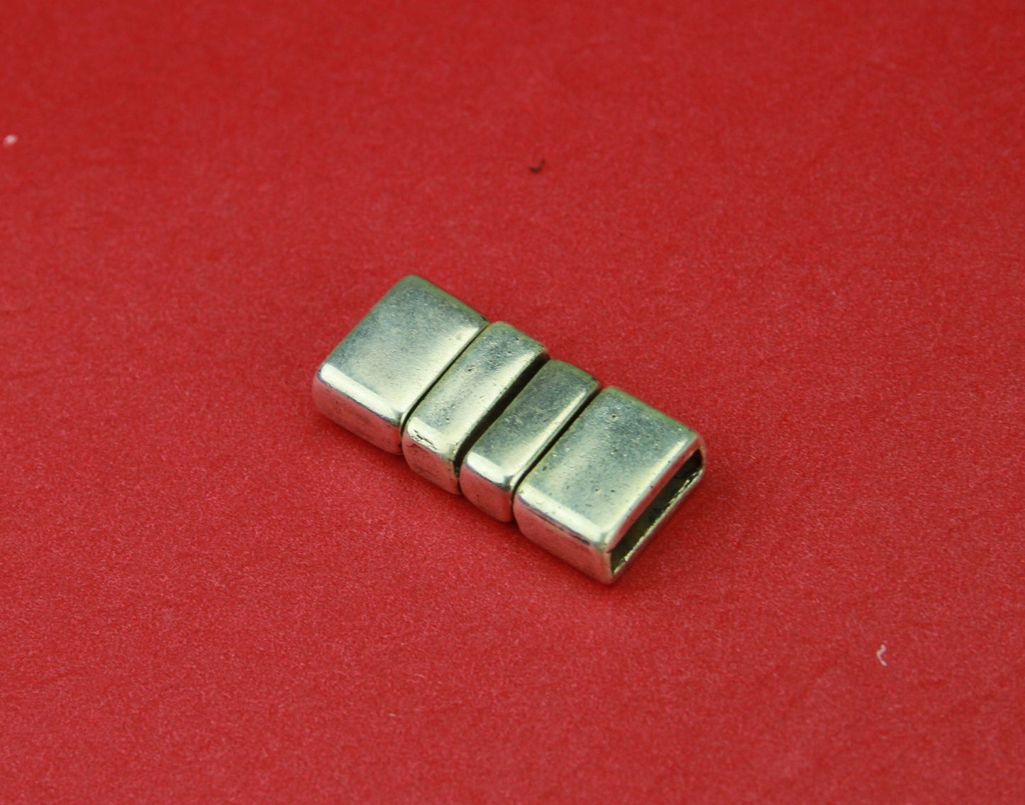 FC0109>> MADE IN EUROPE zamak hook clasp, flat cord hook clasp, 10mm flat cord zamak hook clasp, (6945) Qty1