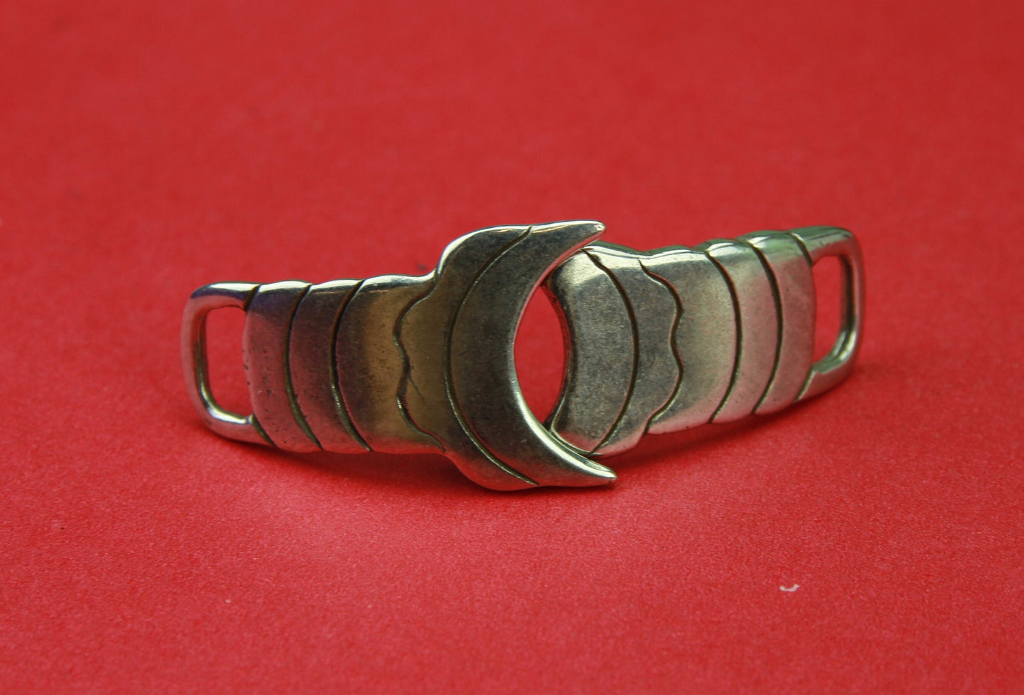 C0112>>MADE in EUROPE zamak connector, 10mm cord connector, flat 10mm leather cord connector  Qty 1