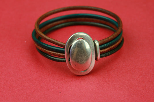 FC0292>> MADE in EUROPE zamak button clasp, 10mm flat cord clasp, two parts button clasp (6926) Qty1