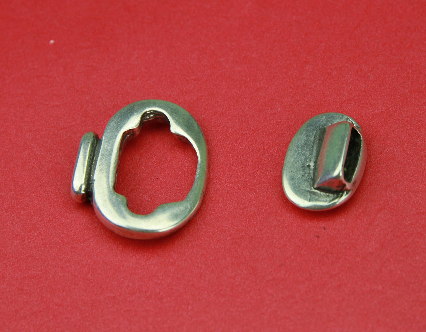 FC0292>> MADE in EUROPE zamak button clasp, 10mm flat cord clasp, two parts button clasp (6926) Qty1