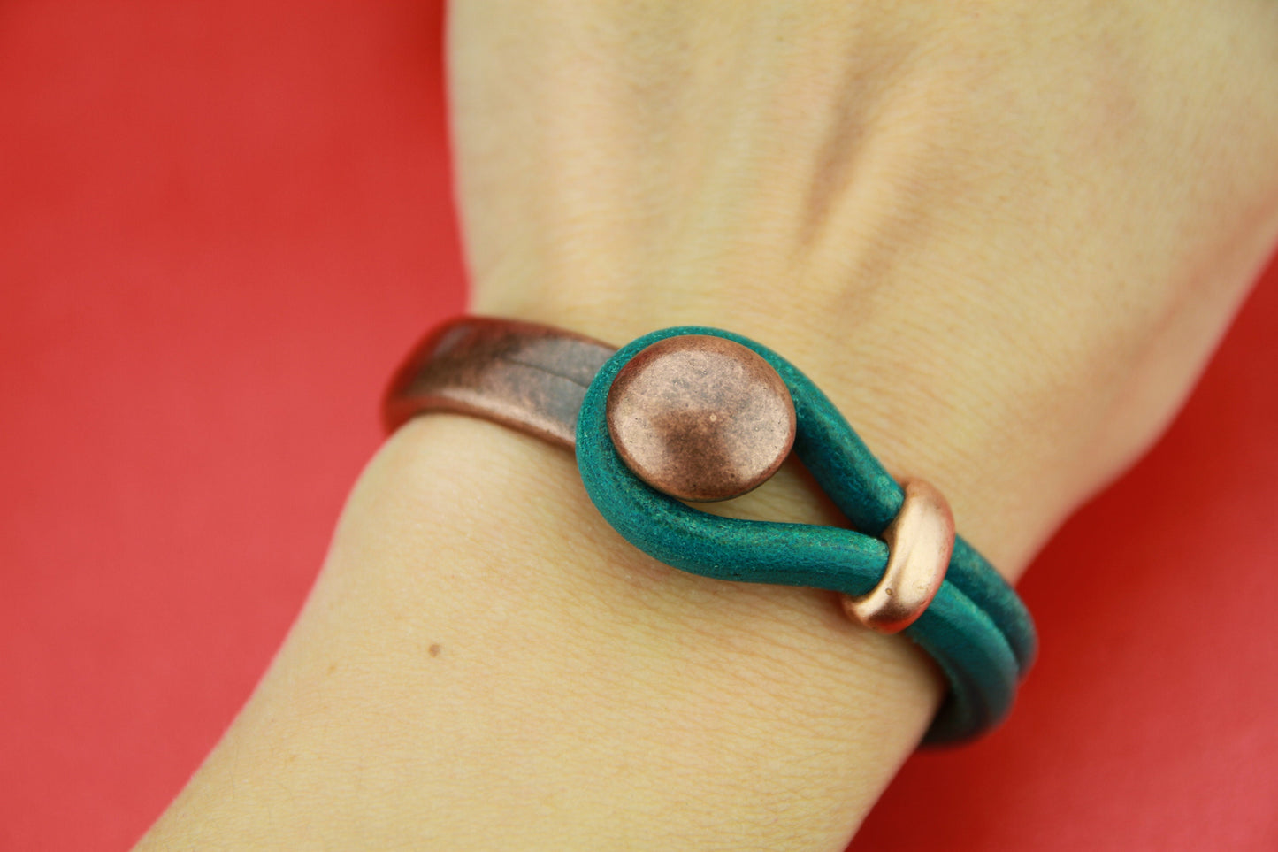 B0024>> MADE in EUROPE zamak button half bracelet+ slider, zamak half cuff, metal half bracelet (6722/5) Qty1