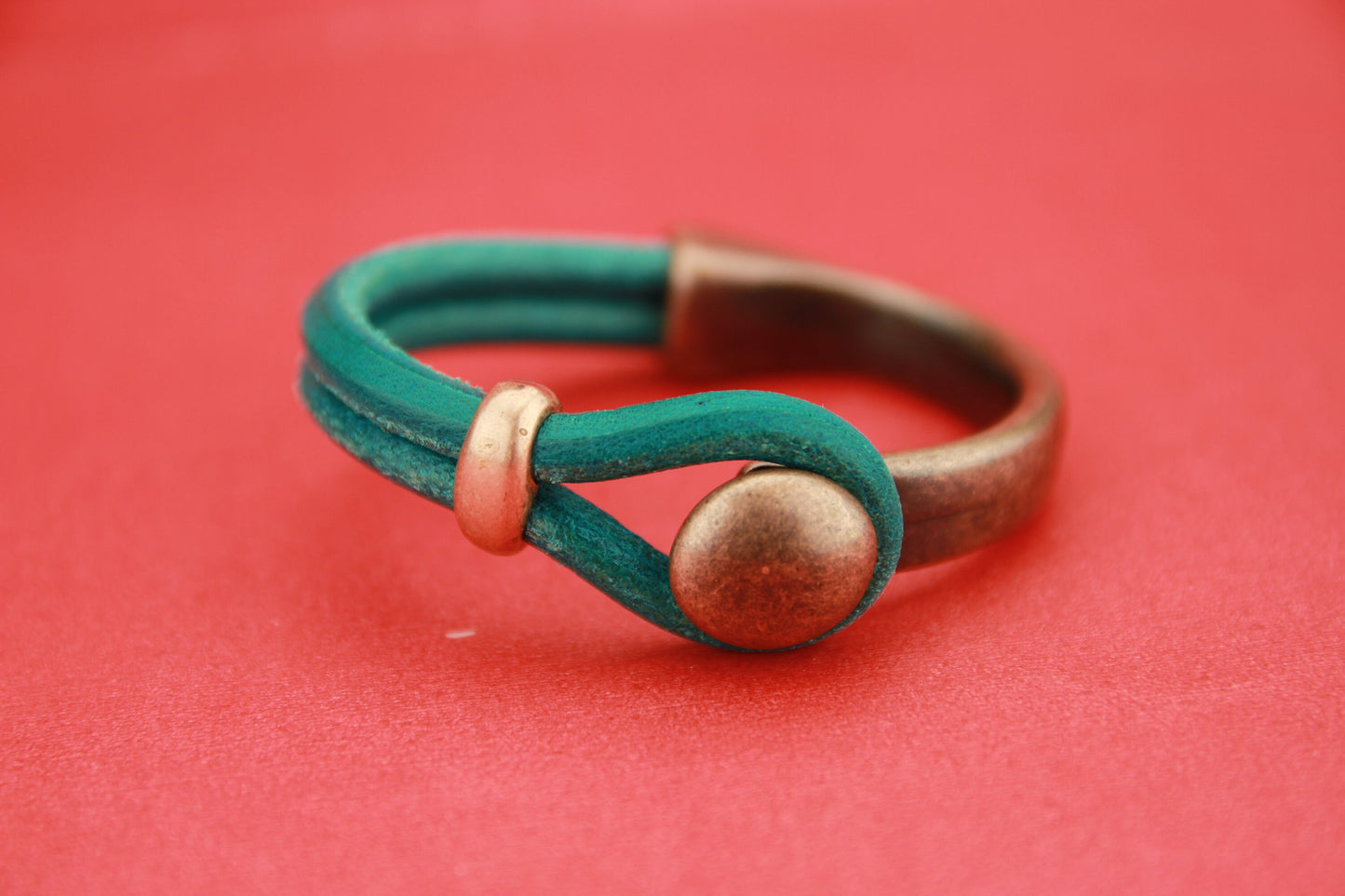 B0024>> MADE in EUROPE zamak button half bracelet+ slider, zamak half cuff, metal half bracelet (6722/5) Qty1