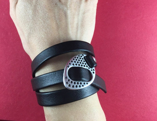 FC0231>>MADE in GREECE zamak buckle clasp, flat zamak buckle clasp, flat cord clasp, 10mm flat cord clasp, (PF9606) Qty1