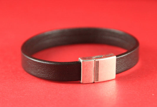 FC0255>>MADE in EUROPE zamak clasp, 10mm flat cord clasp, 10x2mm clasp (78920/10) Qty1