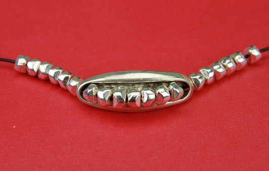 C0001>>MADE in EUROPE zamak connector, silver finding for bracelet (7467)qty1