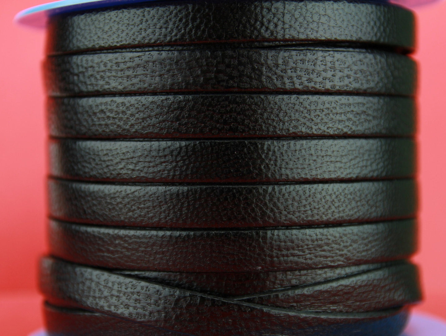 MADE in EUROPE 24'' genuine camel leather cord, 10mm flat leather cord, 10mm flat black leather cord, (vm10camneg)