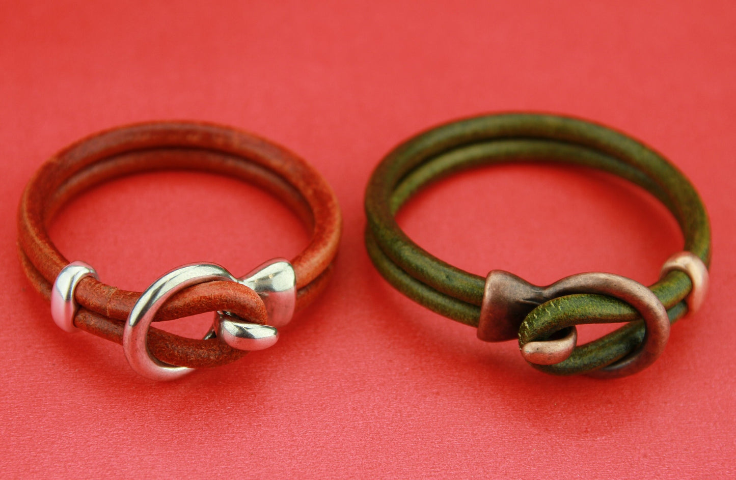 RC0128>>MADE IN EUROPE zamak hook clasp with loop maker slider, copper hook clasp for 5mm round cord, hook and loop clasp, (6572/5)Qty1