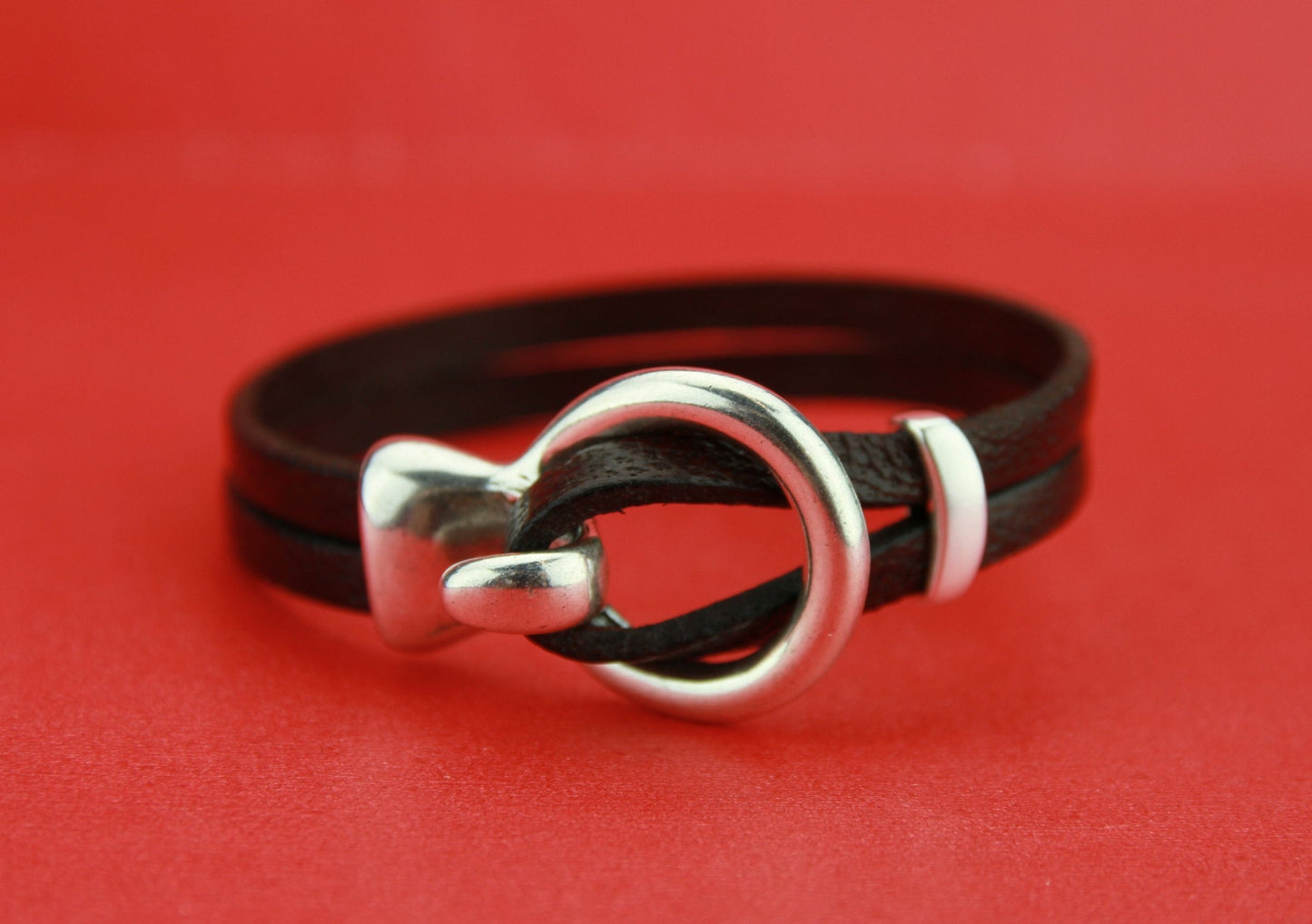 FC0112>>MADE in EUROPE zamak hook clasp with slider,double strand 5mm cord clasp,5mm flat cord clasp,  hook and loop clasp (6572/25)Qty 1set