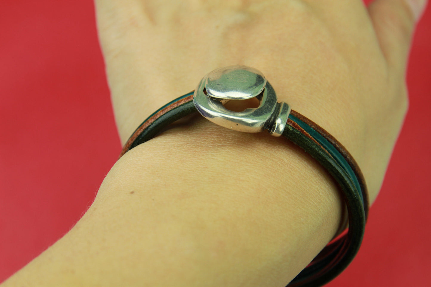 FC0292>> MADE in EUROPE zamak button clasp, 10mm flat cord clasp, two parts button clasp (6926) Qty1