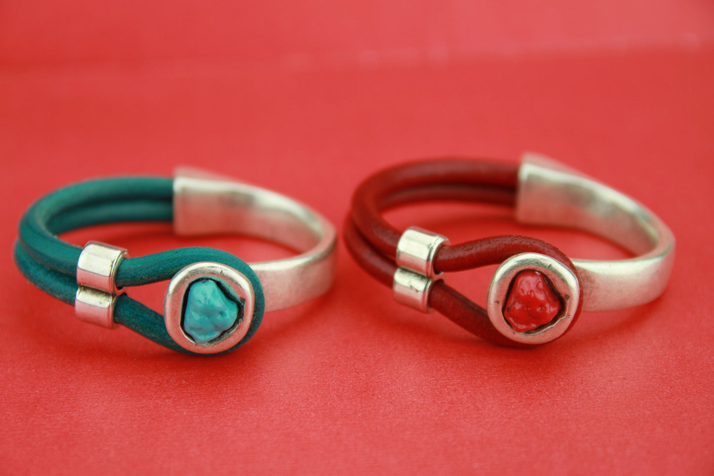 B0049/50>>MADE in EUROPE zamak button half bracelet +loop maker slider, zamak half bracelet for 5mm round cord (6724/5) Qty1
