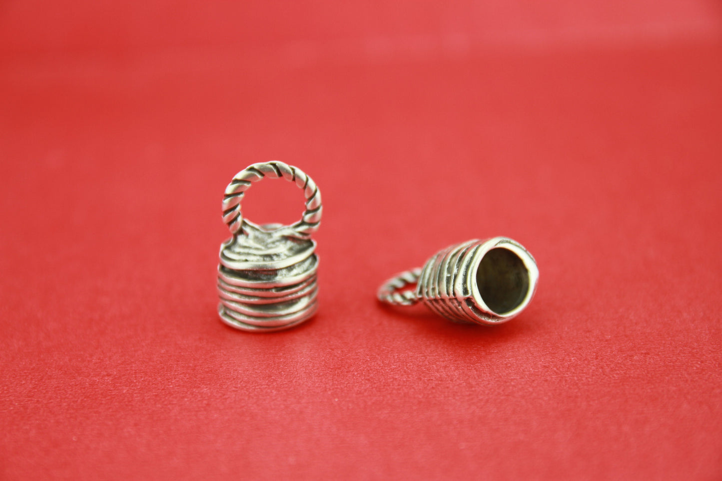 RC0185>> MADE in EUROPE 2 zamak end caps, climbing cord ends, 10mm cord end, climbing cord end caps (6390)Qty2