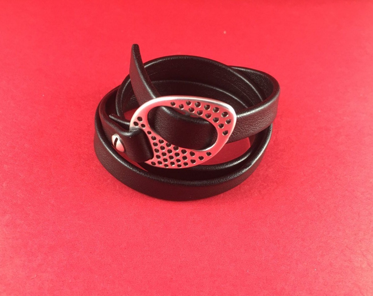 FC0231>>MADE in GREECE zamak buckle clasp, flat zamak buckle clasp, flat cord clasp, 10mm flat cord clasp, (PF9606) Qty1