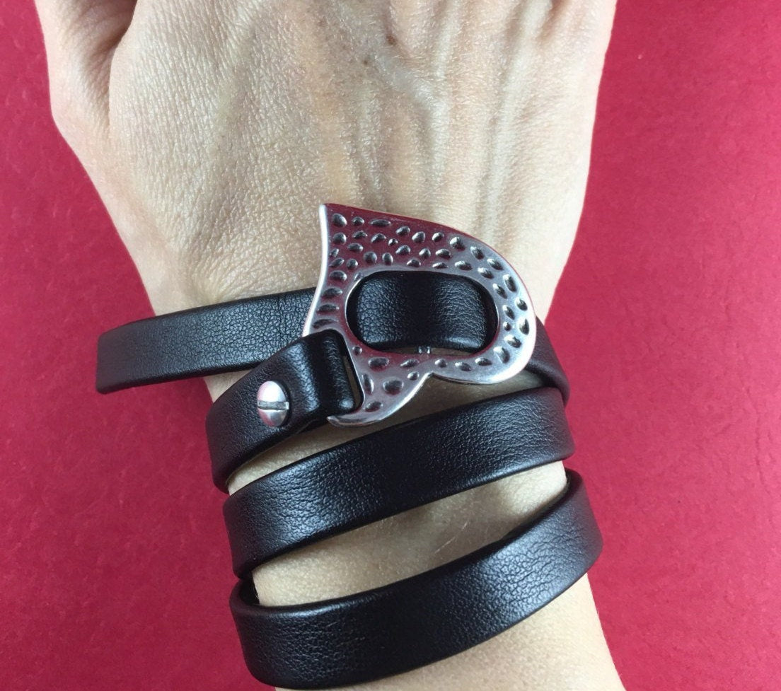 FC0239>>MADE in GREECE zamak heart buckle clasp,flat zamak buckle clasp,flat cord clasp,heart buckle clasp,10mm flat cord clasp (93764) Qty1