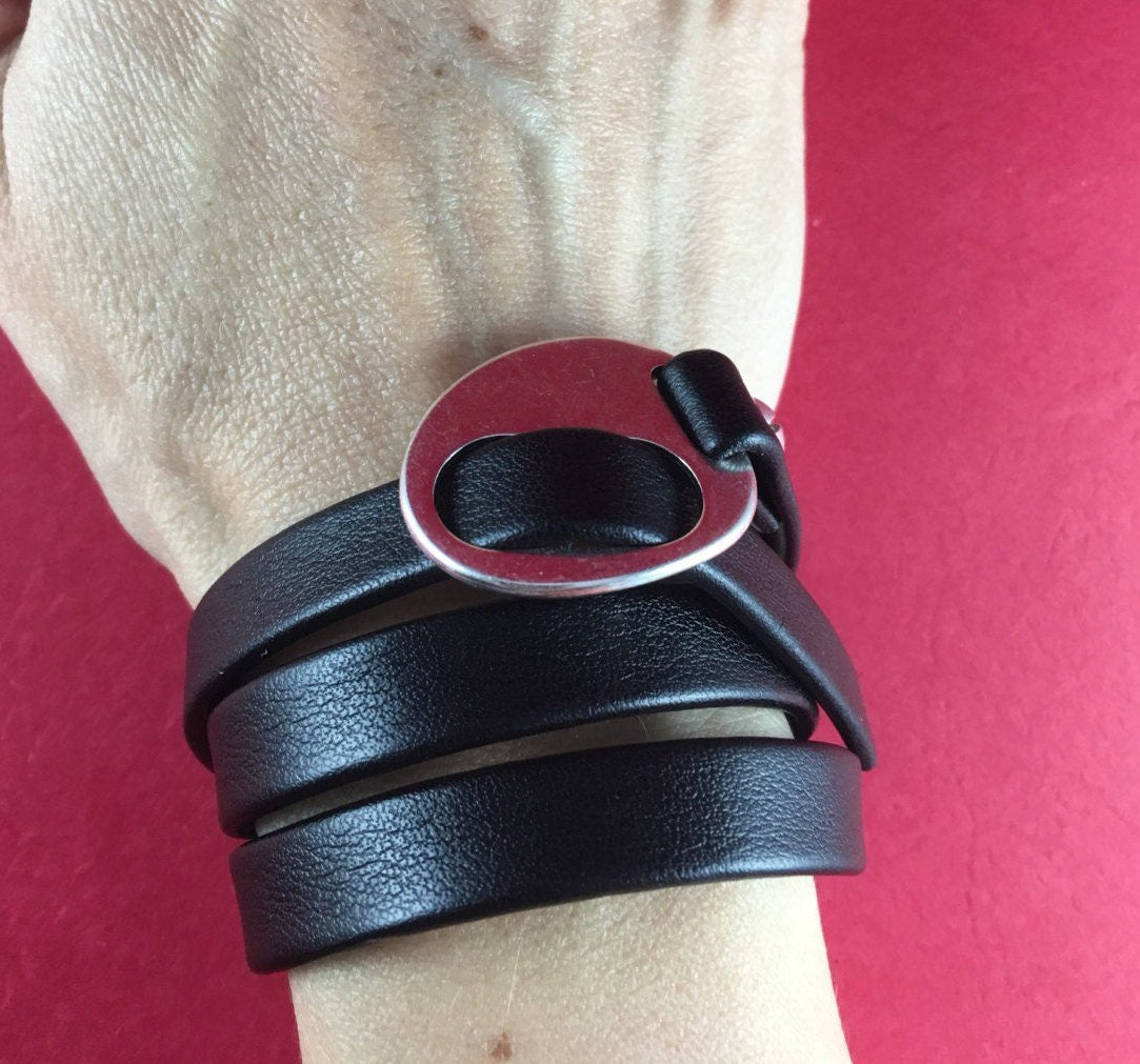 FC0371>>MADE in GREECE zamak buckle clasp, flat zamak buckle clasp, flat cord clasp, 10mm flat cord clasp, (PF9593) Qty1