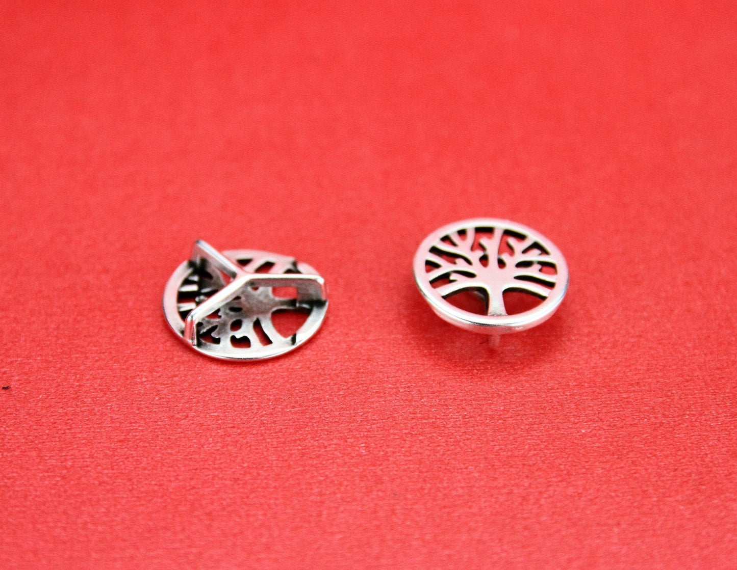 FS0029>> MADE IN EUROPE 2 zamak life tree sliders, flat cord zamak slider,10mm flat cord life tree slider  Qty2
