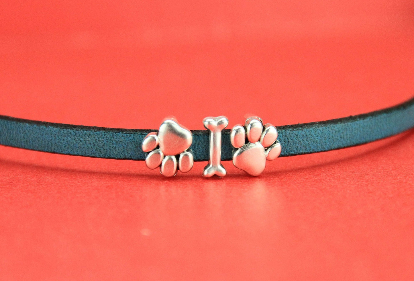 FS0022>>MADE in EUROPE 4 zamak bone sliders for 5mm flat cord, flat 5mm cord slider, zamak bone sliders qty4