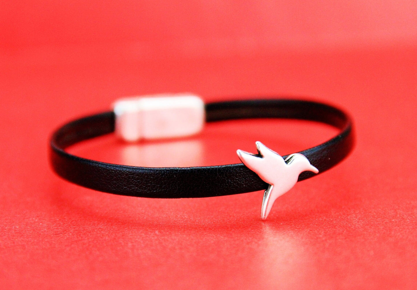 FS0023>>MADE in EUROPE 2 zamak bird sliders, silver hummingbird sliders, 5mm flat cord slider, 5mm flat cord slider qty2