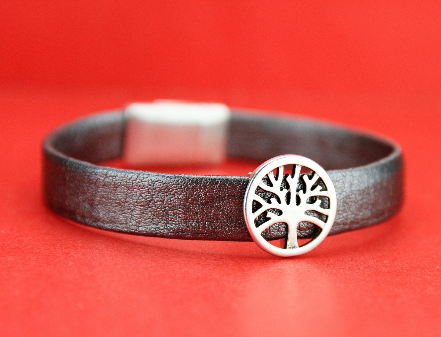 FS0029>> MADE IN EUROPE 2 zamak life tree sliders, flat cord zamak slider,10mm flat cord life tree slider  Qty2