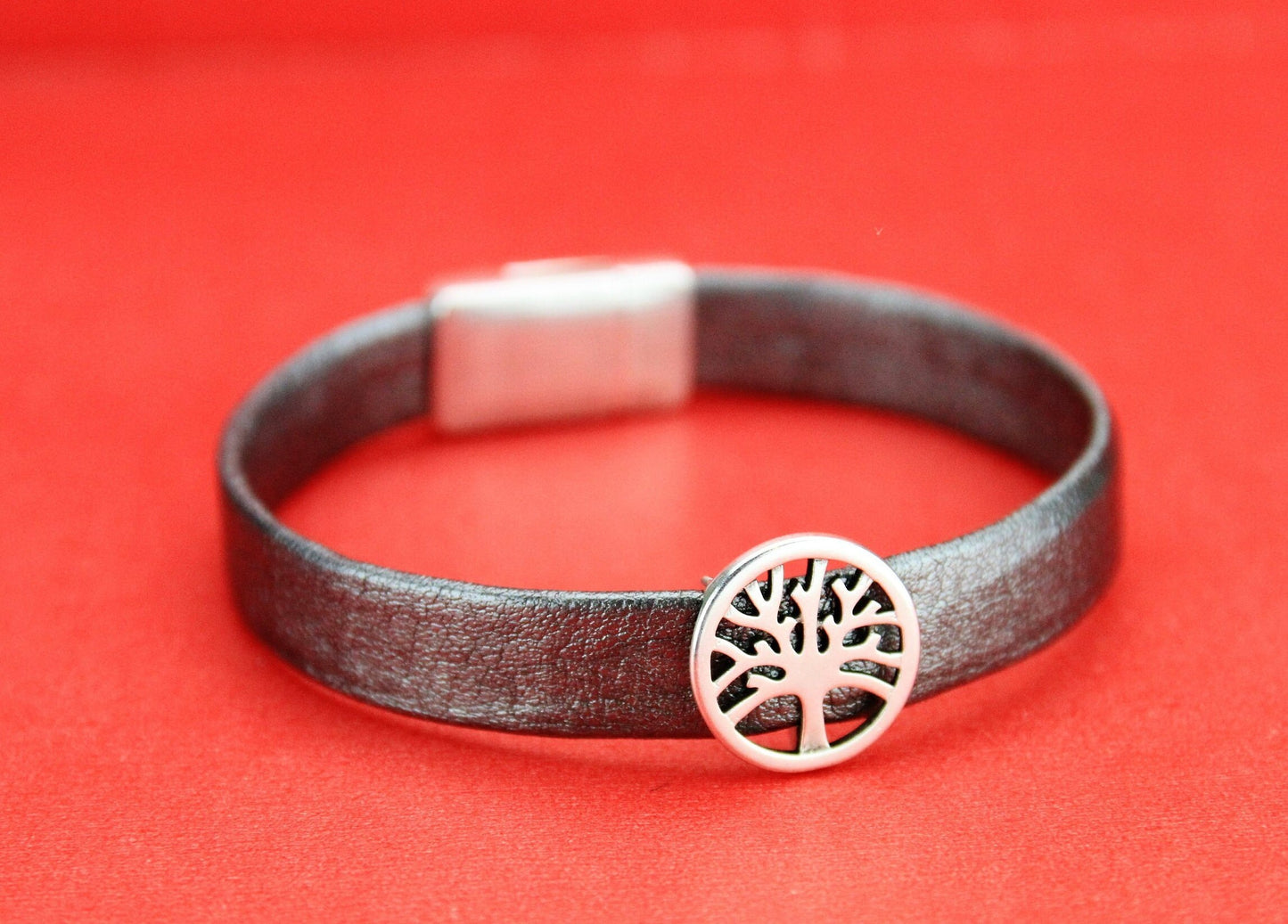 FS0029>> MADE IN EUROPE 2 zamak life tree sliders, flat cord zamak slider,10mm flat cord life tree slider  Qty2