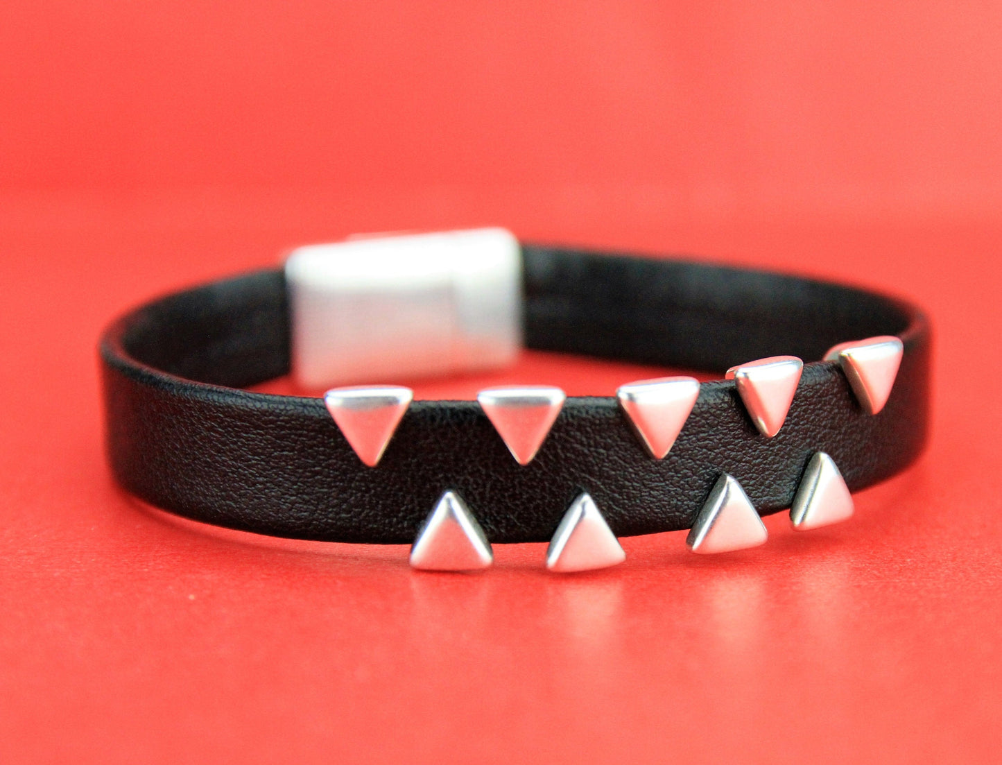 FS0030>> MADE IN EUROPE 2 zamak triangle sliders, flat cord sliders, 10mm flat cord sliders, silver triangular sliders Qty2