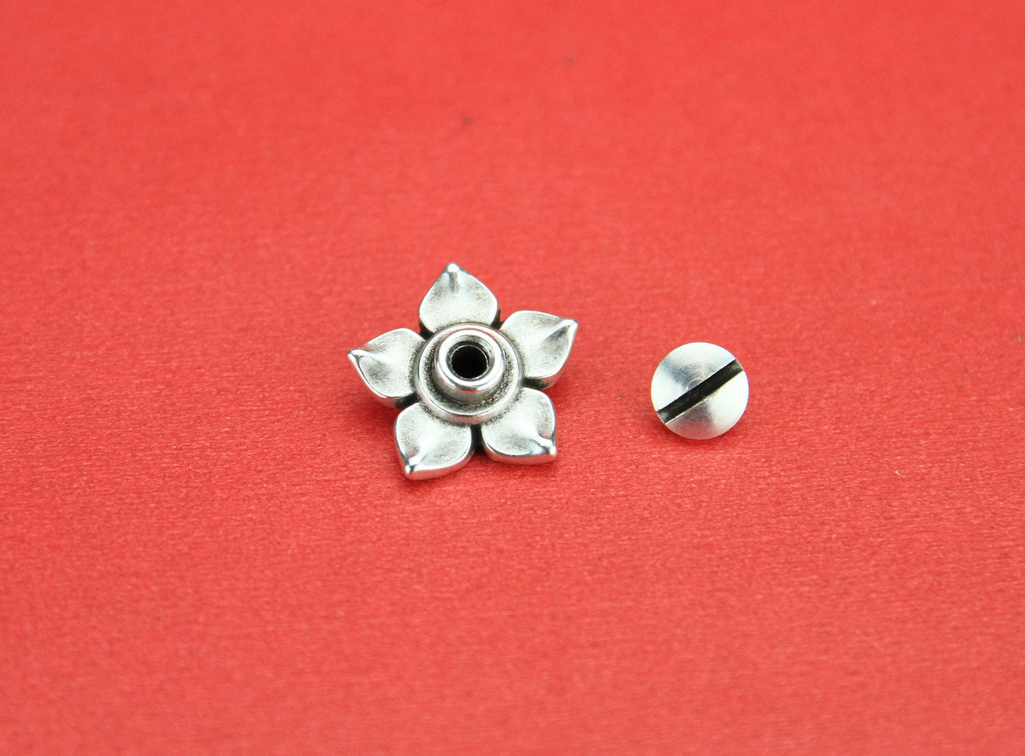 12/3 MADE in EUROPE flower screw sets, jasmin flower screw set (PF9128) Qty1
