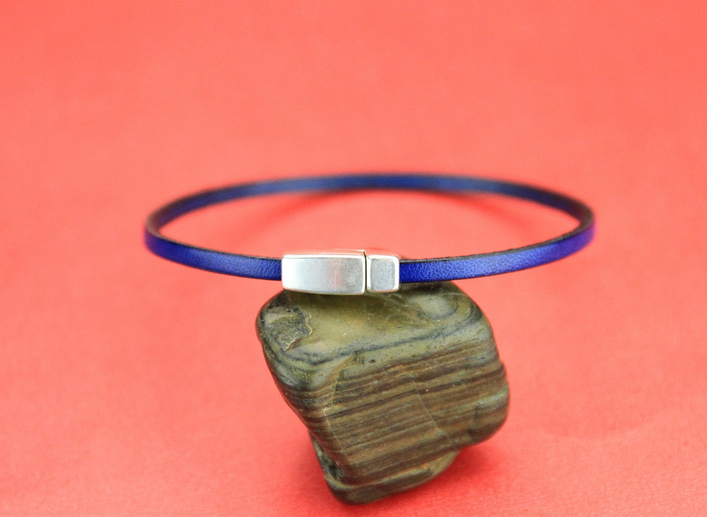 FC0294>>MADE in EUROPE zamak flat cord clasp, zamak 3mm clasp, 3mm flat cord clasp Qty1